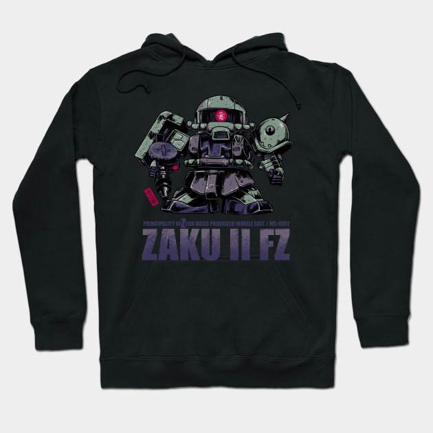 CHIBI ZAKU Hoodie by kimikodesign